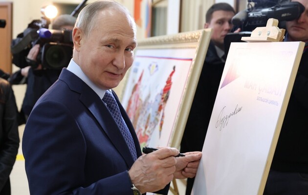 Российские «экзитполы» заявляют о рекордном проценте голосов за Путина на так называемых «выборах»